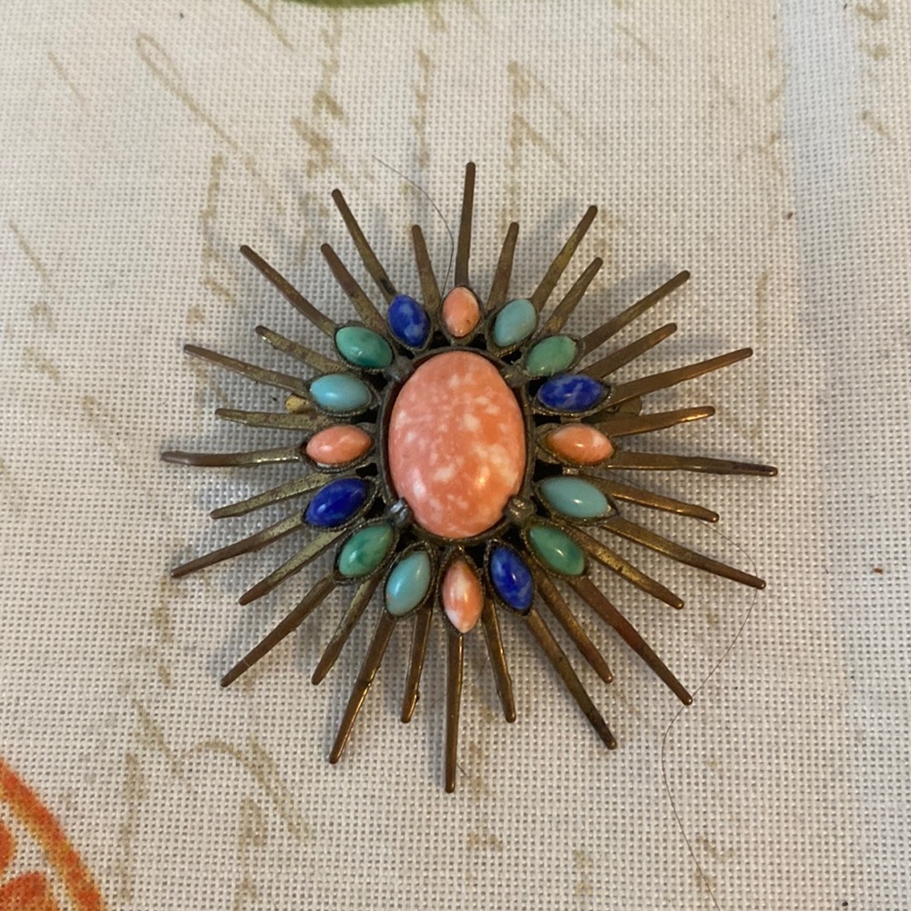 Vintage Starburst Brooch
